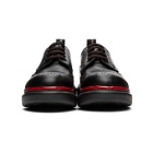 Alexander McQueen Black and Red Hybrid Oversized Brogues