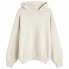 Fear of God Men's Boucle Knitted Hoodie in Lemon Cream