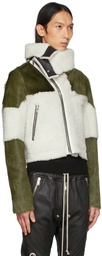 Rick Owens Off-White Shearling Keith Jacket