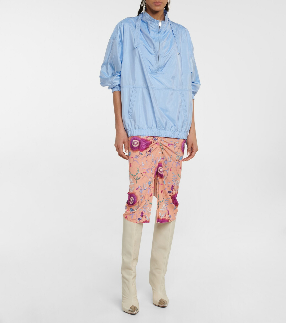 【Isabel Marant】 Joellaフローラル ruchedミディスカート Isabel Marant - Joella floral ruched midi skirt Isabel Marant