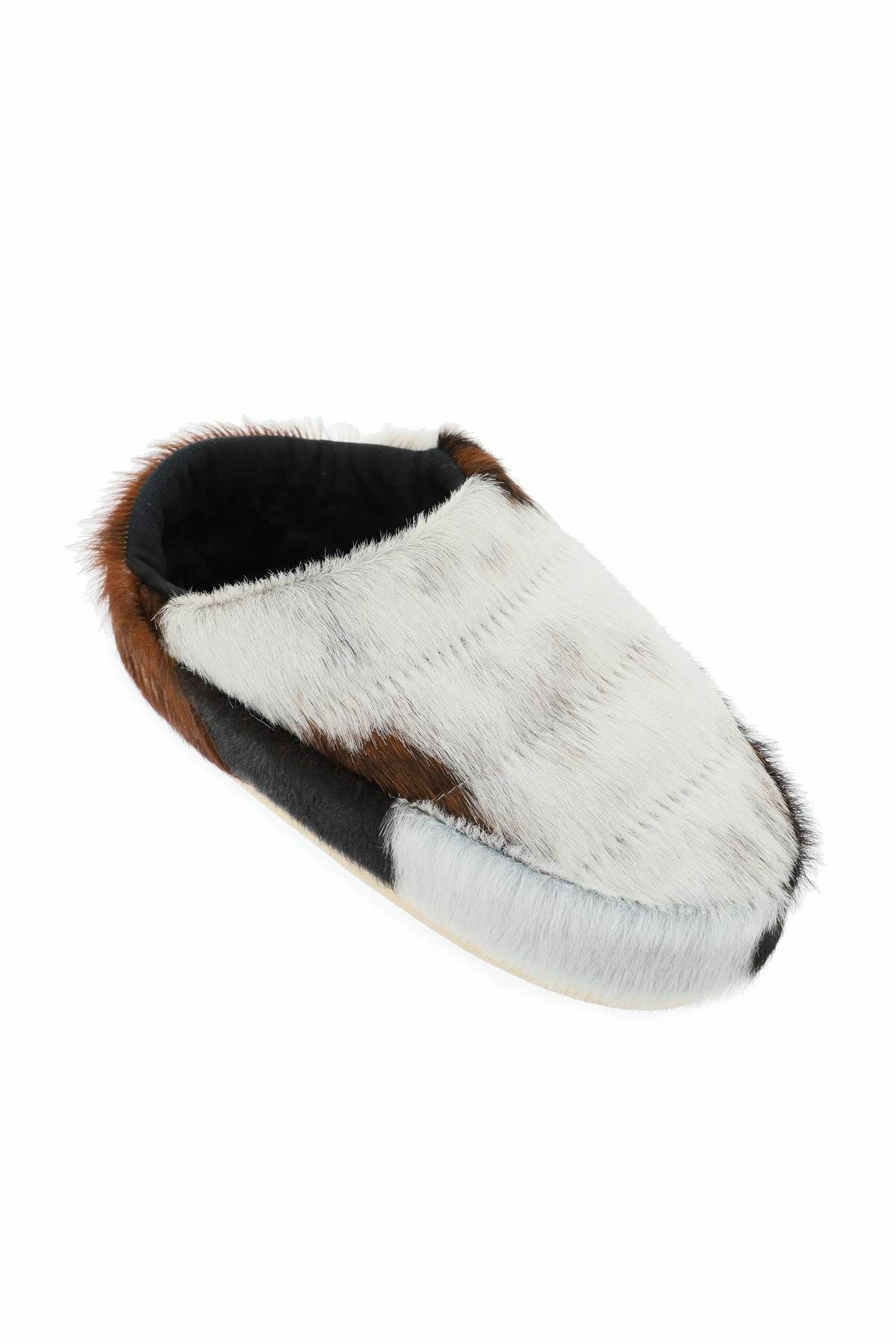 MOON BOOT no lace pony mules White