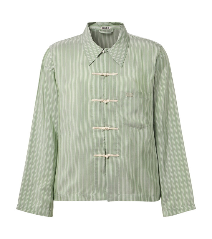 Photo: Bode Sylvan striped silk shirt