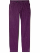 Massimo Alba - Straight-Leg Cotton-Corduroy Trousers - Purple