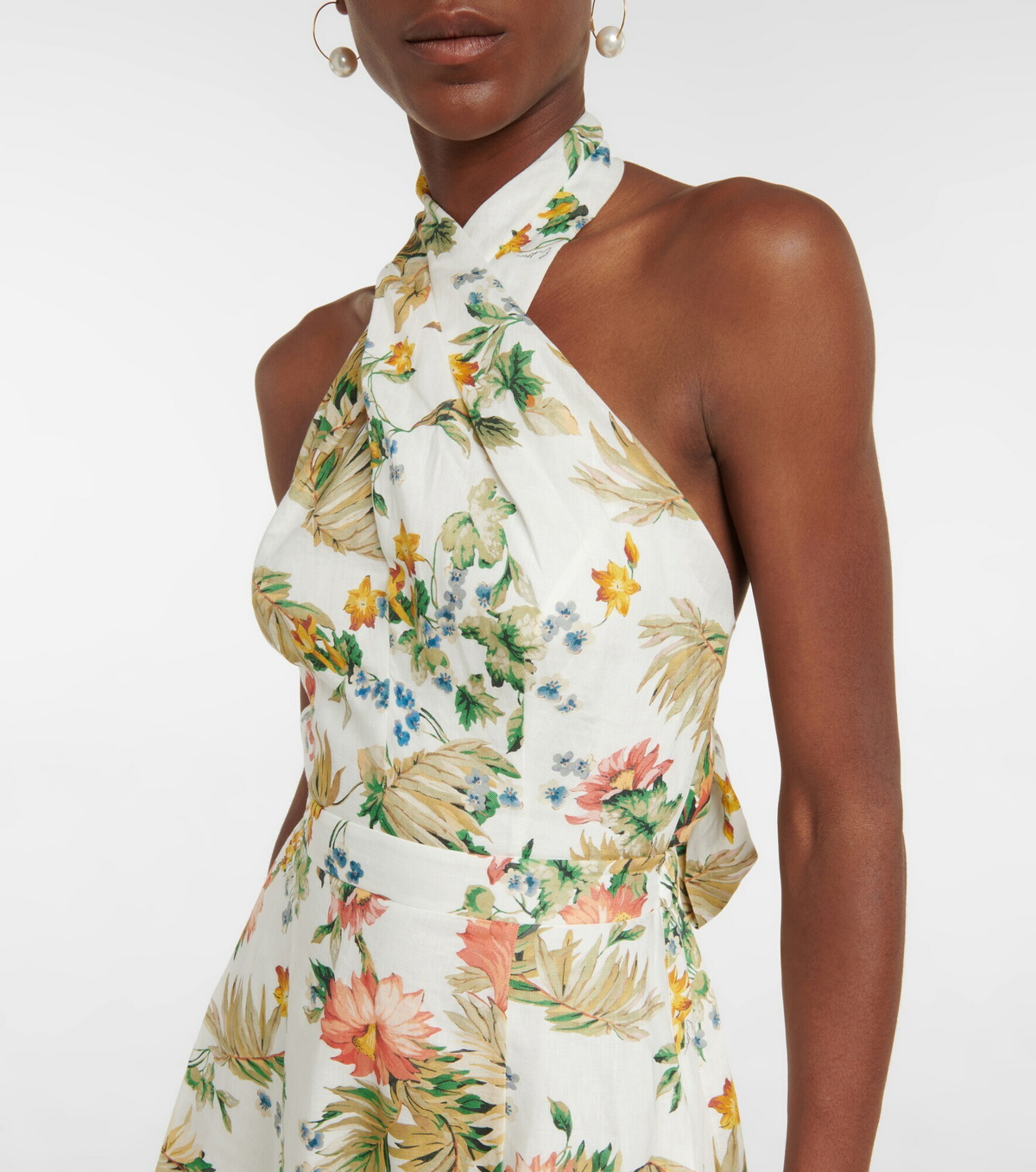 selene embroidered midi dress Selene main image 1