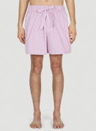 Tekla - Skagen Stripes Shorts in Pink