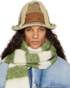 Acne Studios Beige Shearling Bucket Hat