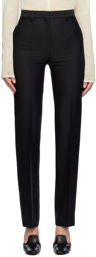 Photo: GIA STUDIOS Black Creased Trousers