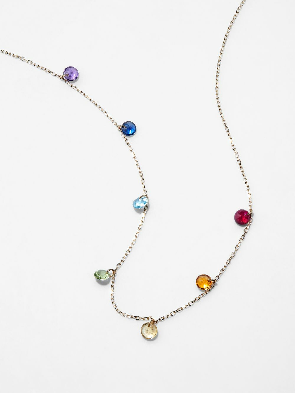 Persée 18K Yellow Gold Chakras Sapphire Necklace