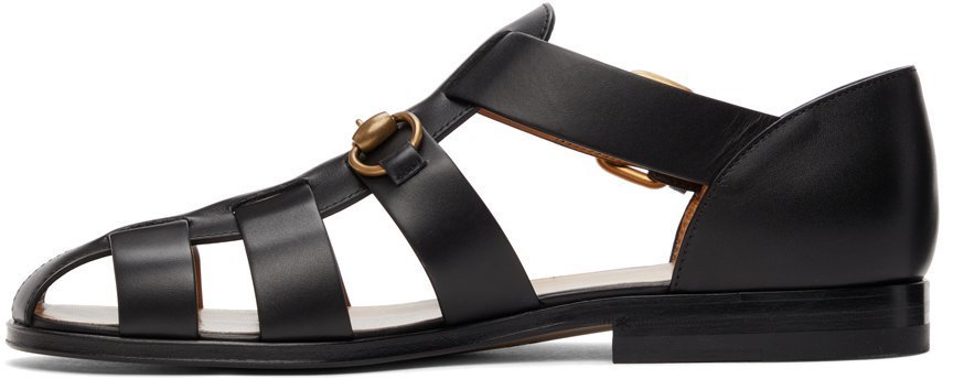 Gucci Black Horsebit Sandals Gucci