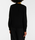 Moncler Tricot down-paneled virgin wool cardigan