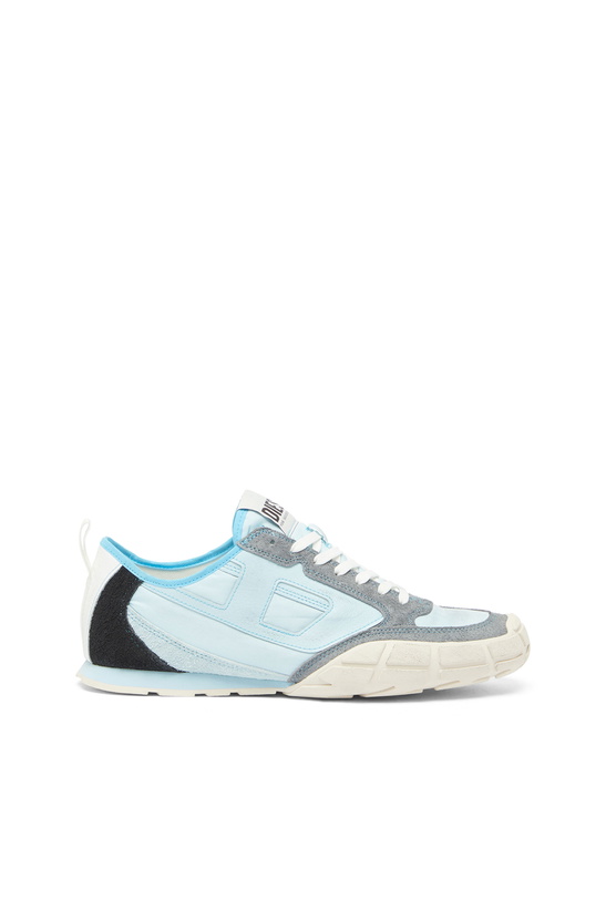 Photo: Diesel S-Pagodha - Sneakers in leather and nylon - Sneakers Mens in Blue