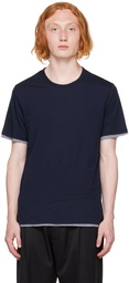 Vince Navy Double Layer T-Shirt