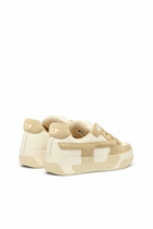 Diesel D-Ollie-Distressed sneakers in leather and suede - Sneakers Womens in Beige