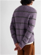 J.Crew - Shetland Marvin Striped Wool Sweater - Purple