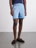 Portuguese Flannel - Straight-Leg Denim Drawstring Shorts - Blue
