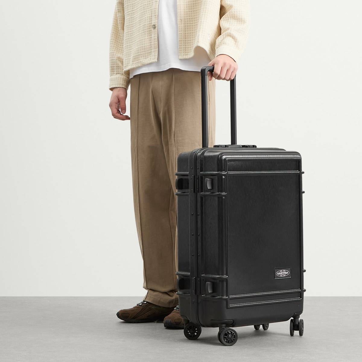 Eastpak Resist'r Luggage Case - Medium in Brushed Black 