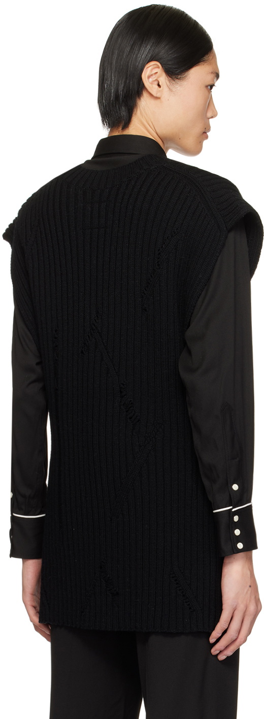 The Letters Black Tabard Vest