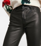 7 For All Mankind Bootcut Tailorless leather pants