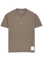 Satisfy Auralite Logo Jersey T-shirt Beige