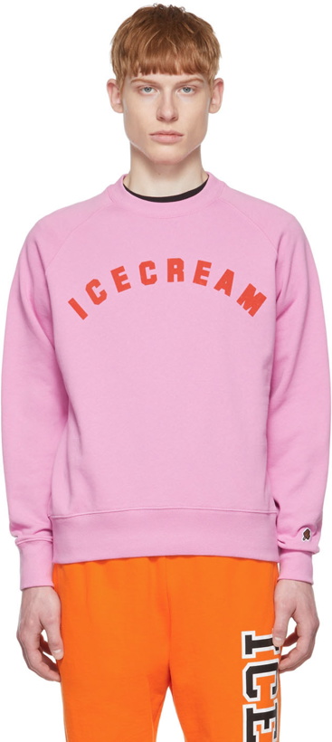 Photo: ICECREAM Pink Cotton Sweatshirt