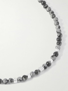 Marant - Silver-Tone and Howlite Beaded Necklace