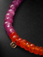 Sydney Evan - 14-Karat Gold Multi-Stone Beaded Bracelet