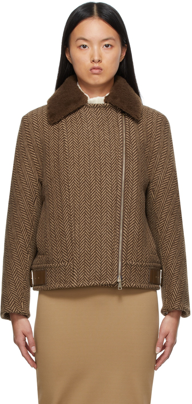 Max Mara Wool Herringbone Jacket