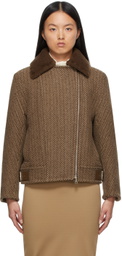 Max Mara Wool Herringbone Jacket