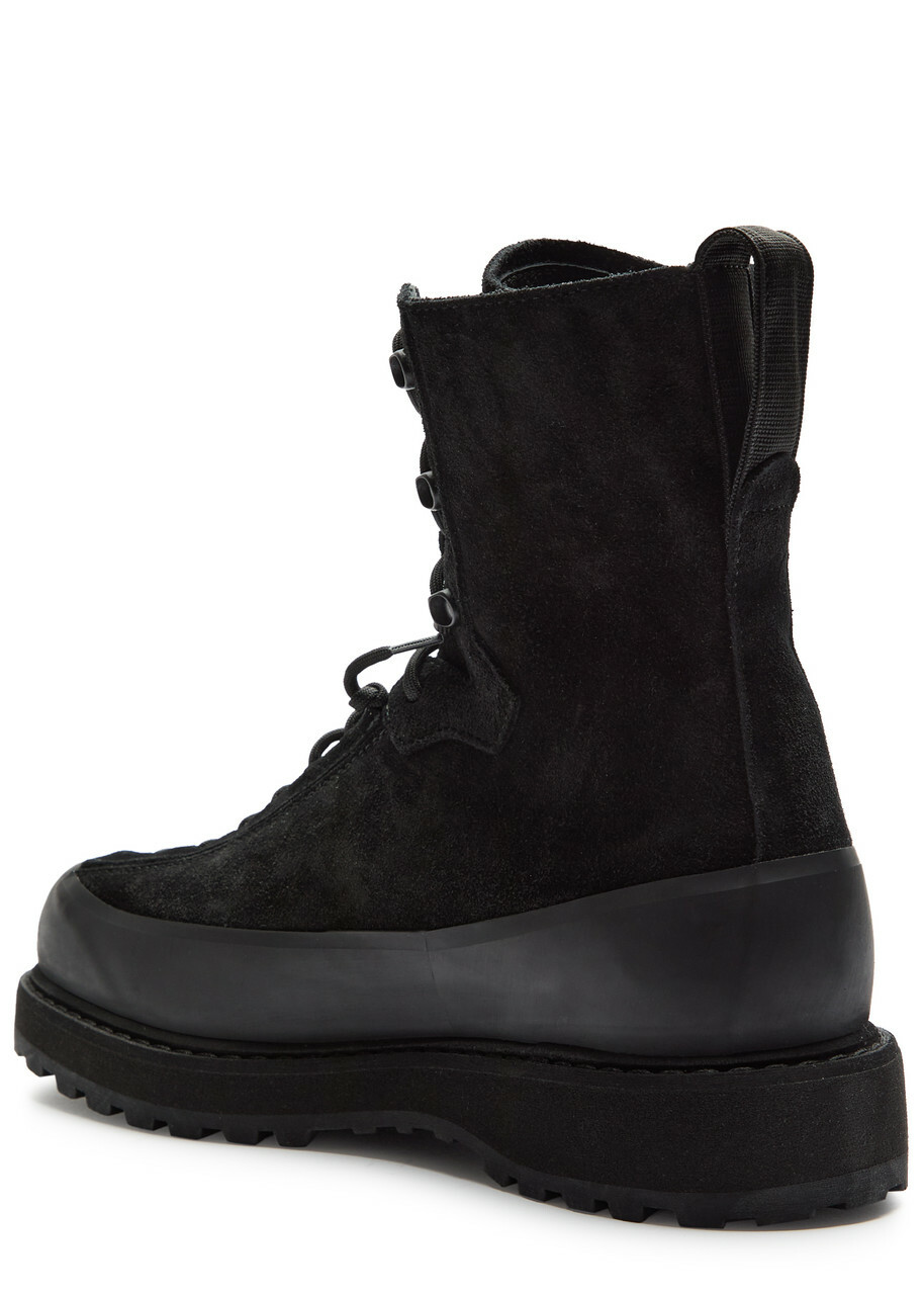 Stone Island Suede Hiking Boots Black