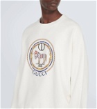 Gucci GG embroidered cotton jersey sweatshirt