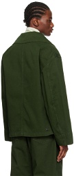 LEMAIRE Green Dispatch Denim Jacket