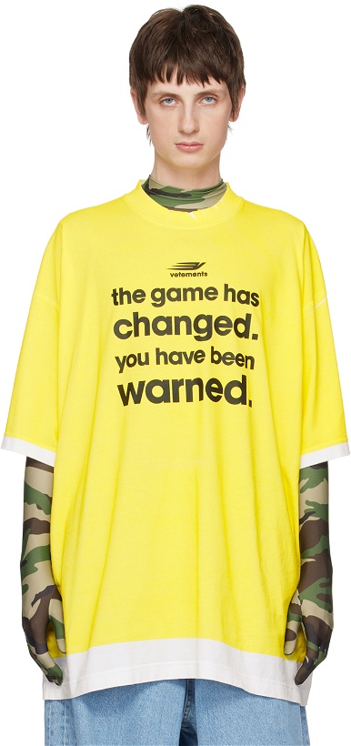 Photo: VETEMENTS Yellow Gamechanging T-Shirt