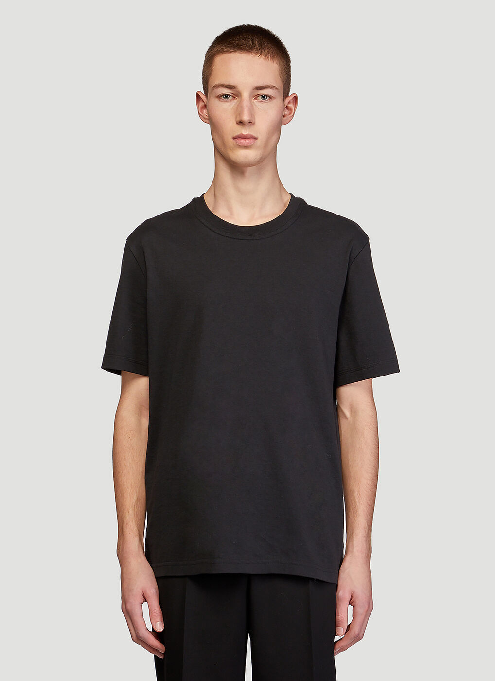 Sunrise Cotton T-Shirt in Black Bottega Veneta