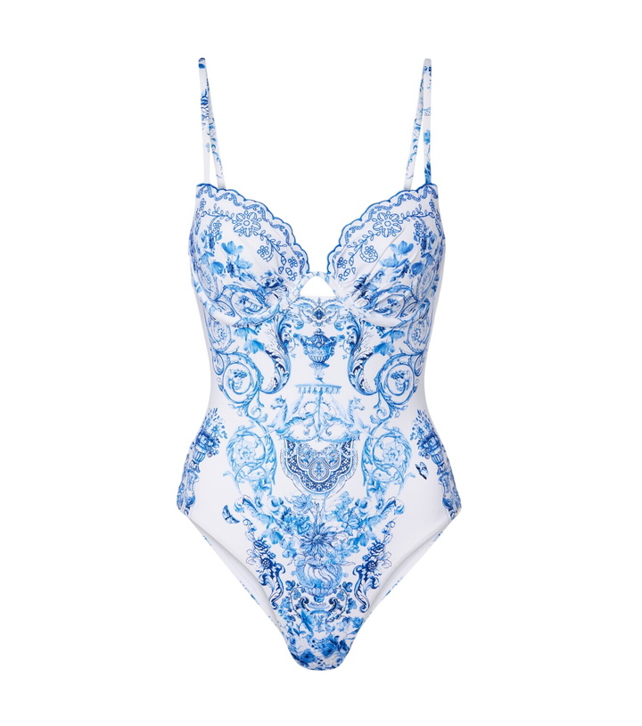 Photo: Camilla Embroidered printed swimsuit