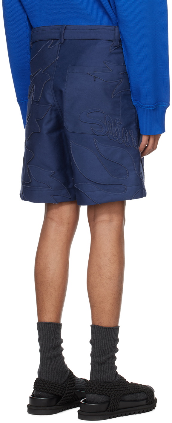 ショートパンツ SACAI Women Shorts  Burmudas 2507721499 Blue Denim shorts in blue - Sacai | Mytheresa
