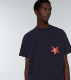 Bode - Embroidered cotton jersey T-shirt