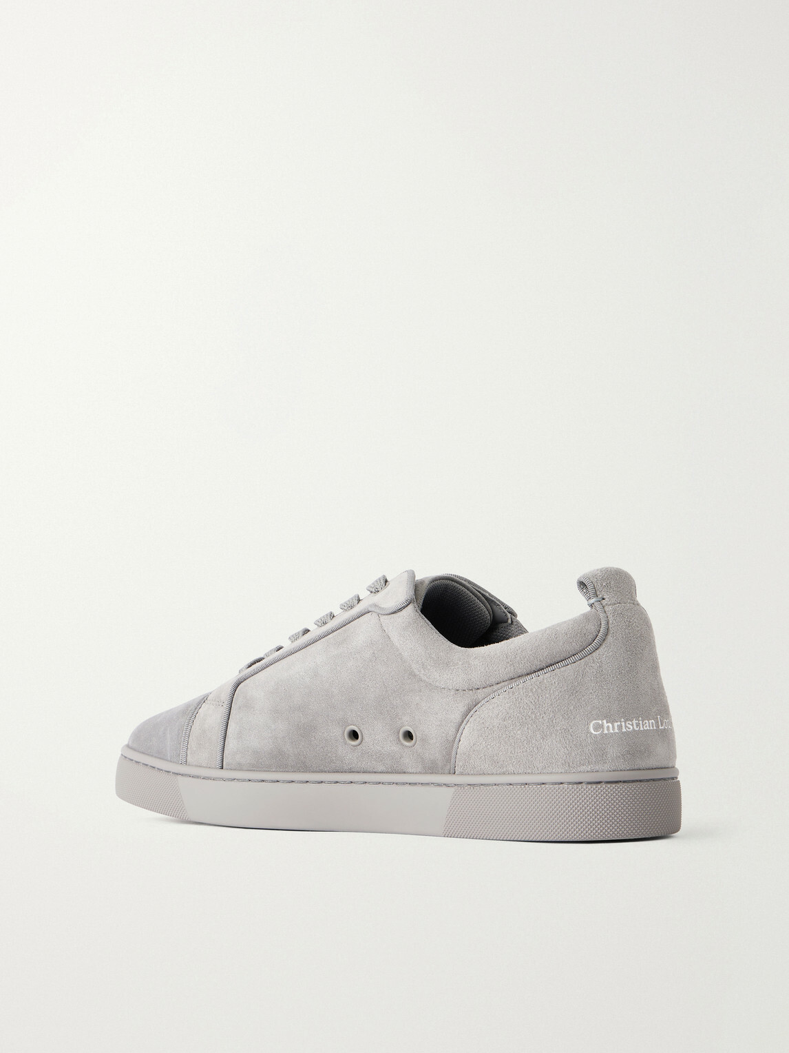 Christian Louboutin - Louis Junior Suede Sneakers - Gray
