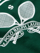 Polo Ralph Lauren - Wimbledon Logo-Print Recycled Cotton-Blend Jersey T-Shirt - Green