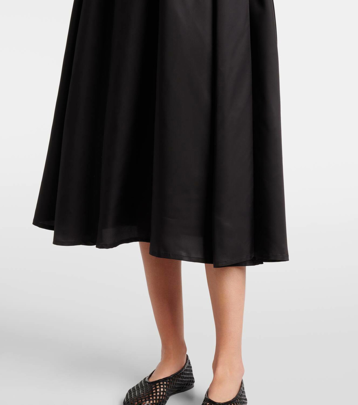 Noir Kei Ninomiya Ruffled wool midi dress