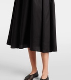 Noir Kei Ninomiya Ruffled wool midi dress