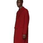 Valentino Red Plisse Coat