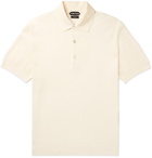 TOM FORD - Textured Cotton-Blend Polo Shirt - Neutrals