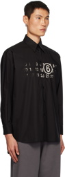 MM6 Maison Margiela Black Printed Shirt