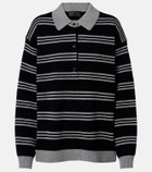 Nili Lotan Galvez striped cashmere polo sweater