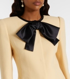 Valentino Tie-neck virgin wool coat