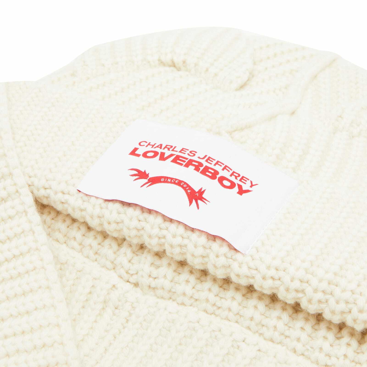 Charles Jeffrey Women's Chunky Ears Beanie Scarf in Ecru 