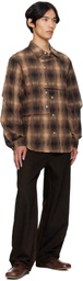 Andersson Bell Brown Check Layered Shirt