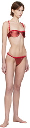 Isa Boulder SSENSE Exclusive Red Challenger Bikini
