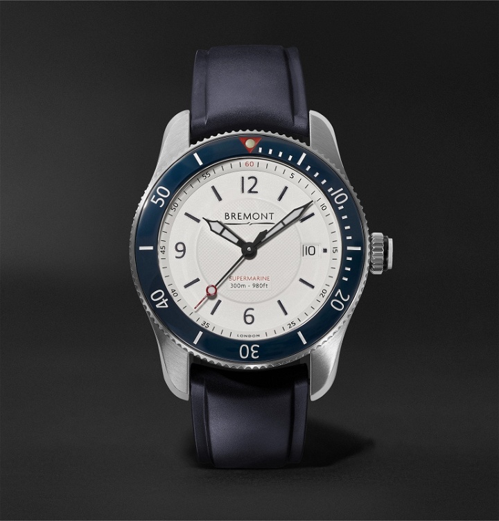 Photo: Bremont - S300 Automatic Chronometer 40mm Stainless Steel and Rubber Watch, Ref. No. S300-WH-D - White