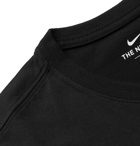 Nike - Sportswear Logo-Print Cotton-Blend Jersey T-Shirt - Black